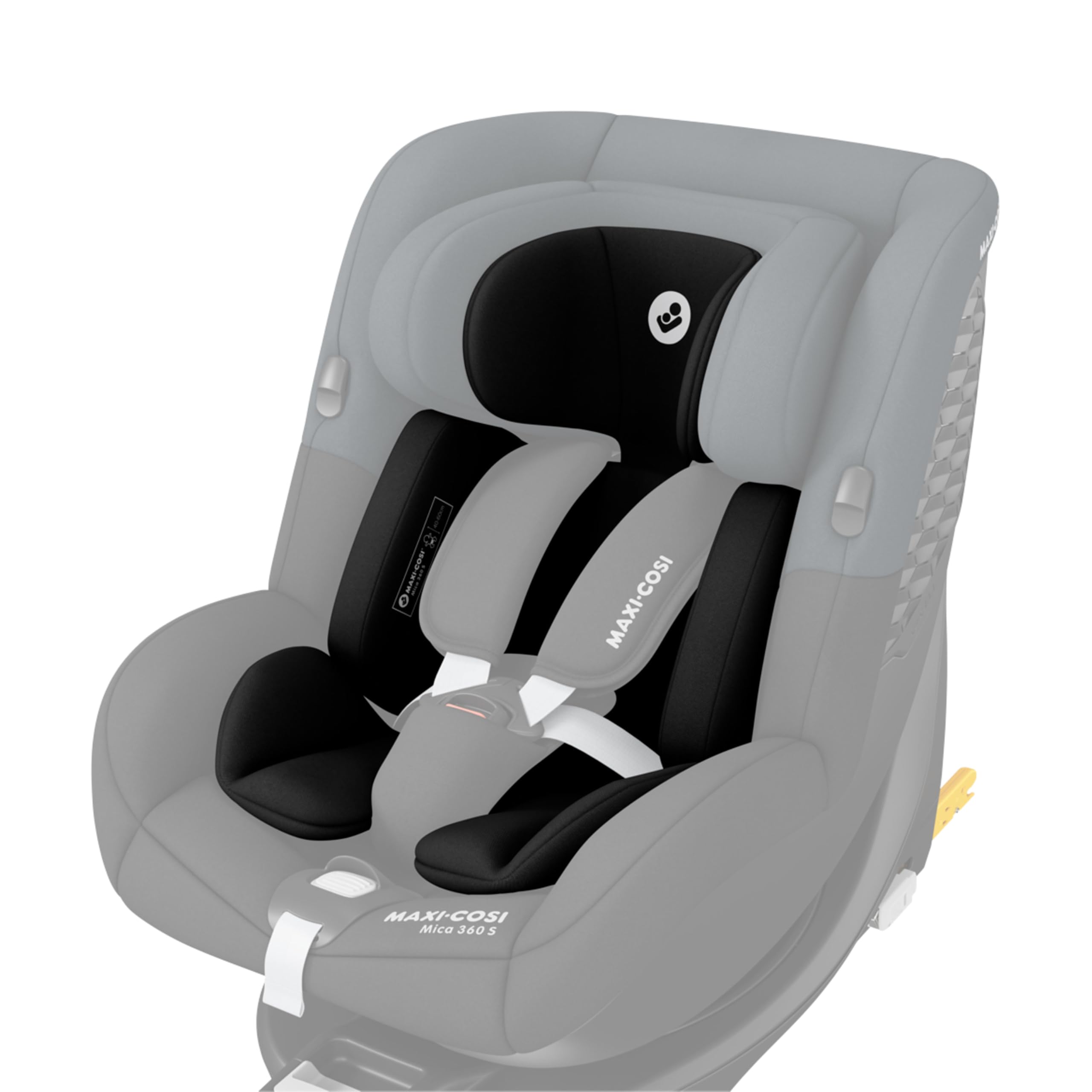 Maxi-Cosi Mica 360 S Riduttore Neonato, 0-3 mesi, 40-60 cm, Cuscino Riduttore per Neonato per Seggiolino Auto Maxi-Cosi Mica 360 S, Comoda imbottitura, Lavabile in lavatrice, Tessuti Eco Care, Black