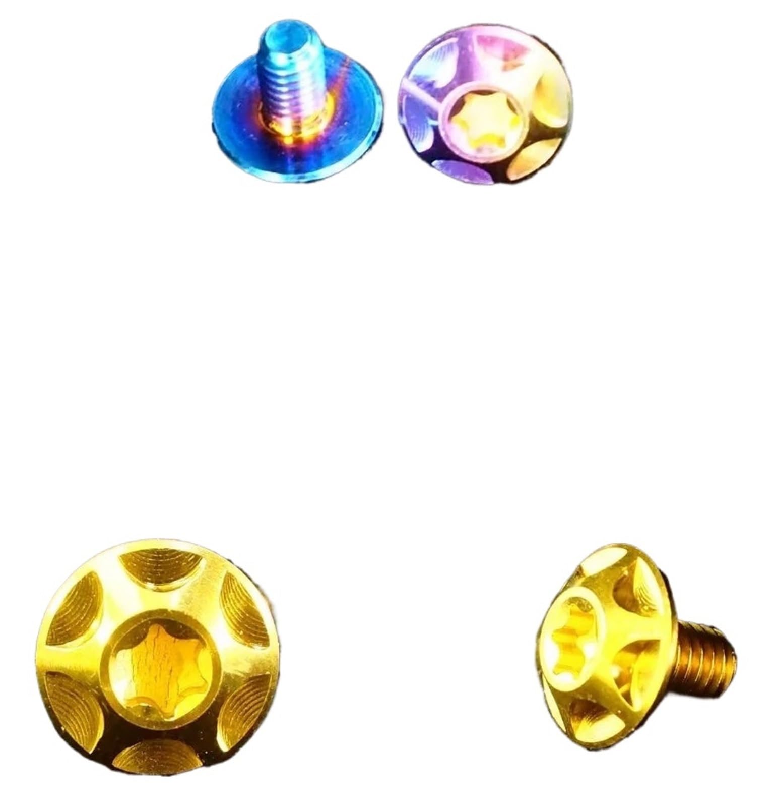 Qvorlth Purple Welding Hood Fasteners 4Pcs Motorcycle Helmet Sun Visor Screw Of Pivot Base Plate Screws Accessories(Purple)