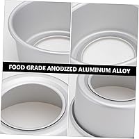 Vista 9 de UPKOCH Molde para hornear de fondo extraíble redondo de aluminio anodizado para tartas de queso de 5 5 pulgadas