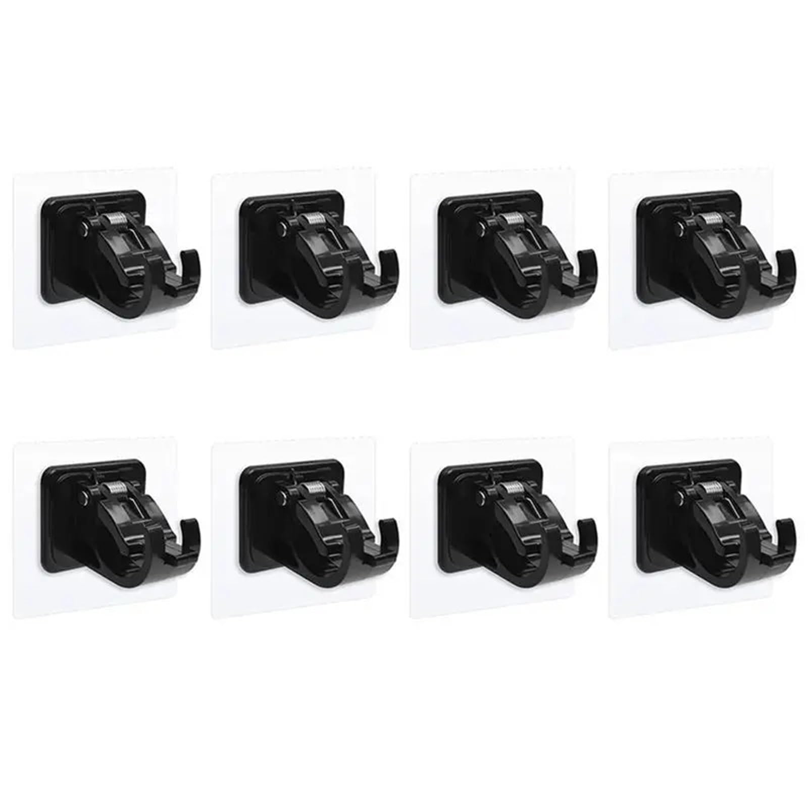 Gbrcen Curtain Rod Brackets 50PCS Curtain Rods,No Drill Curtain Rod Brackets Hooks,Stick Transparent Hook Holders for Home Bathroom and Hotel Use