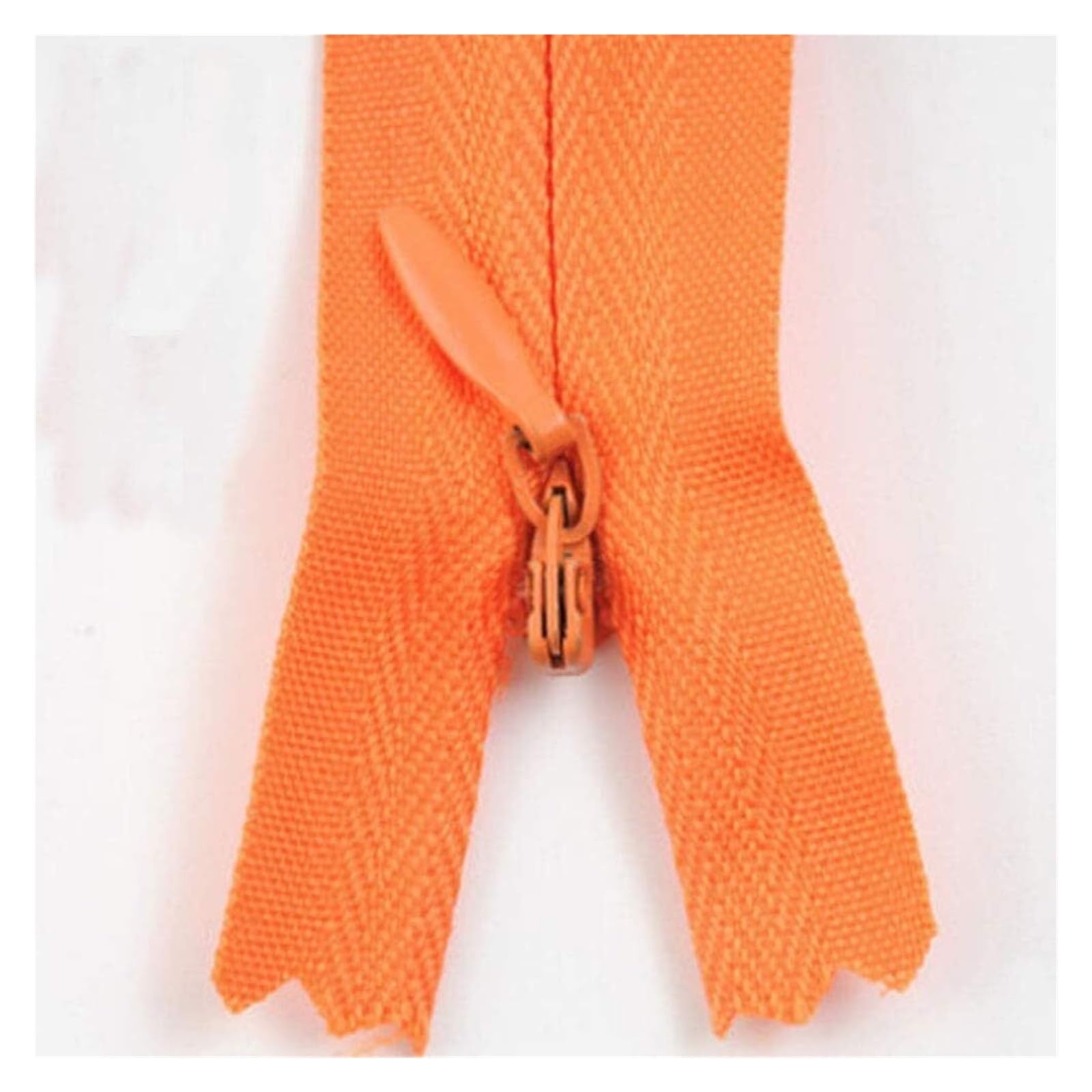 dfEDRd Nylon Coil Zipper by The Yards, 10pcs/Bag 28cm-60cm NO.3 Long Invisible Zippers Clothes Accessory(Orange Red,28cm)