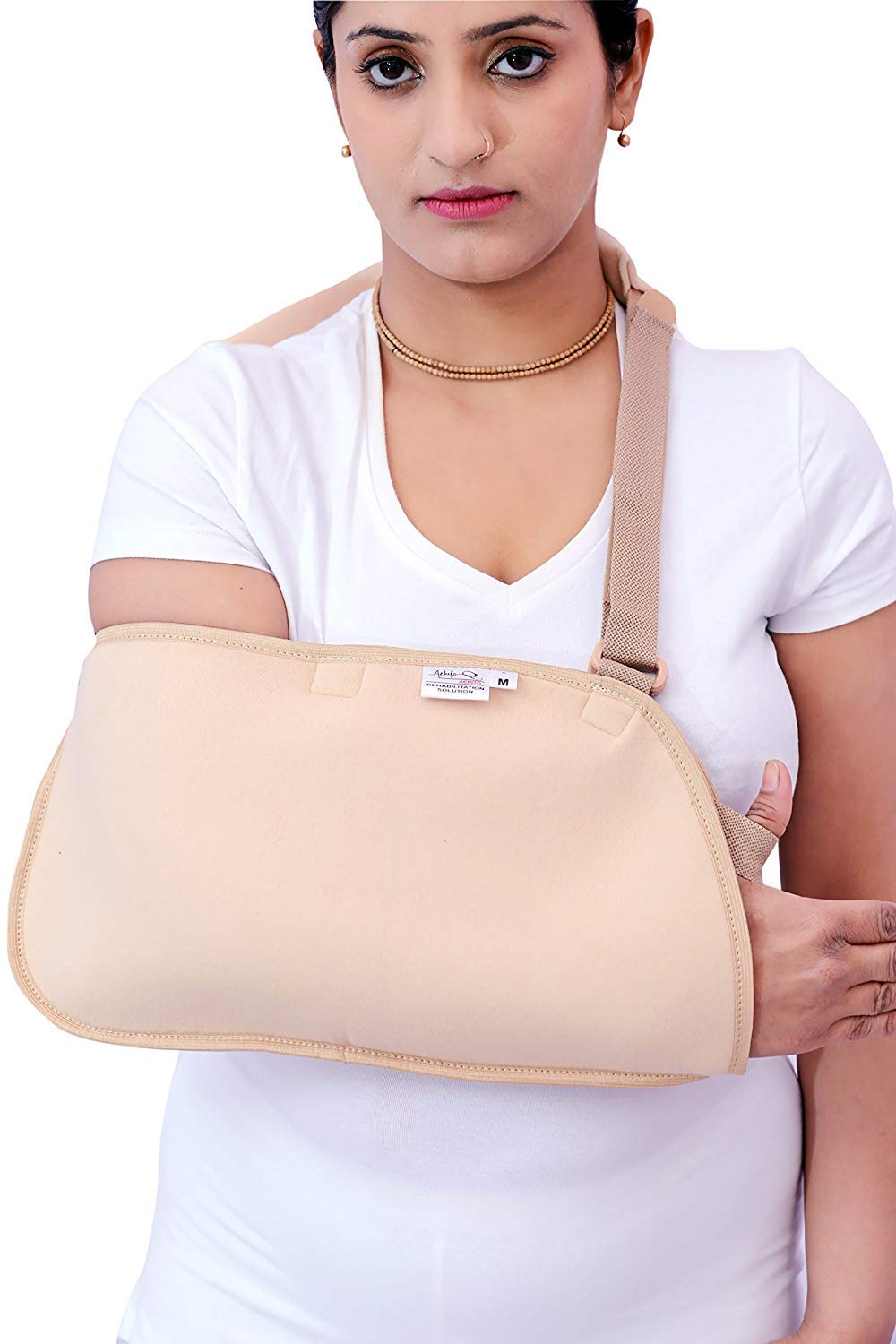 zedoff Arm Sling Pouch Adjustable Shoulder Immobilizer Wrist Elbow Support Brace for Broken and Fractured Hand