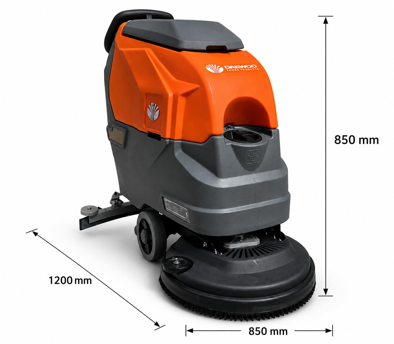 DeTec. Akku-Scheuersaugmaschine 24 V 51 cm 2500 m²/h Touch Display
