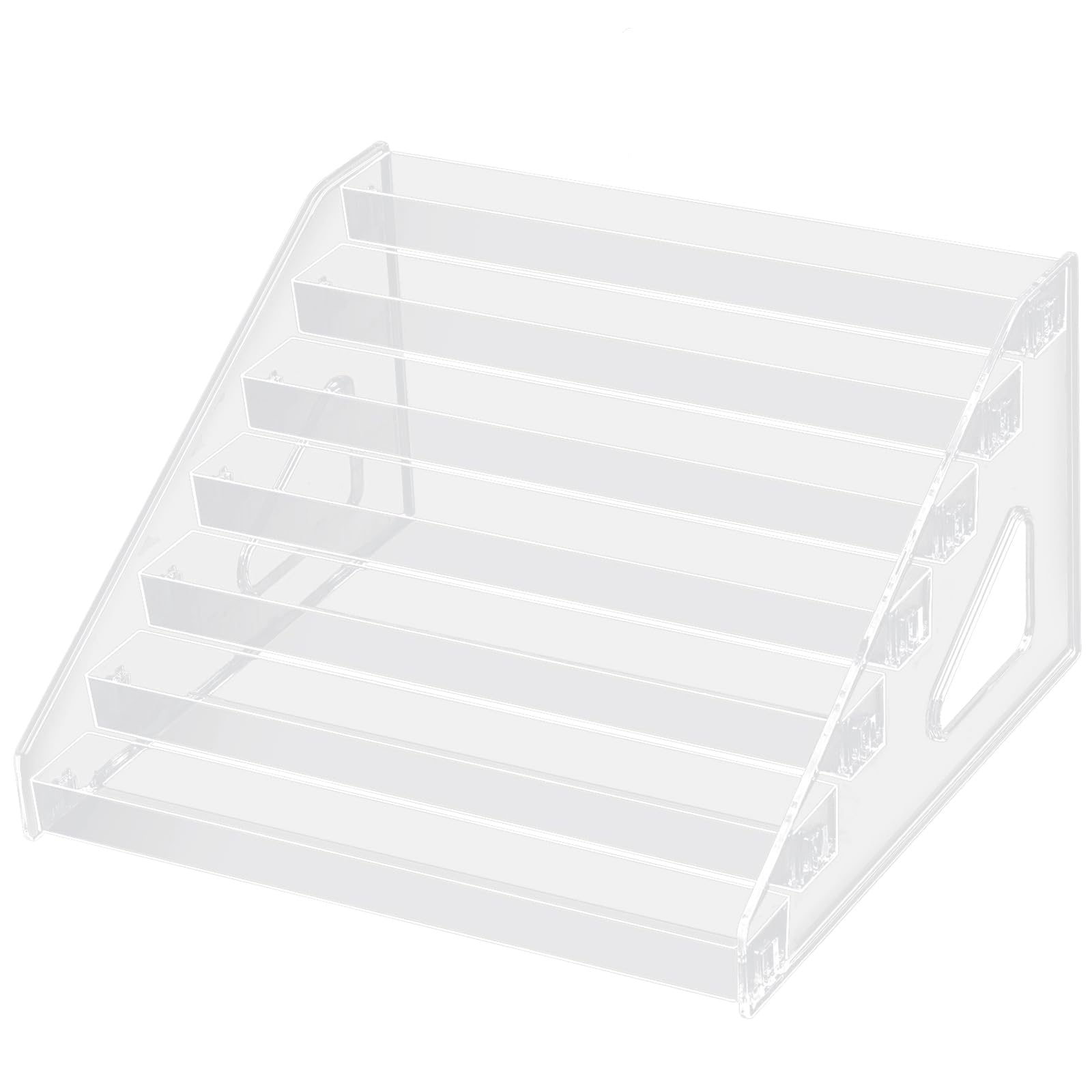 Nails Holder with 5/6 / 7 Layers Clear Acrylic Display Shelf Space Saving Designs for Salon and Home Use Lipstick Display Rack