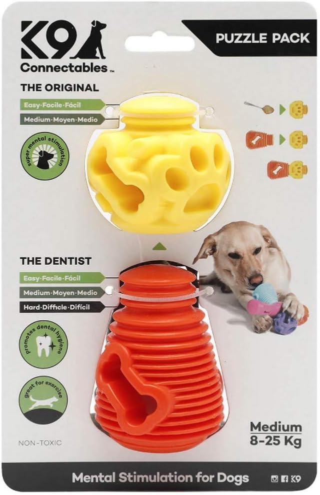 K9 Connectable Medium Puzzle Pack Orange & Yellow, 1000 G