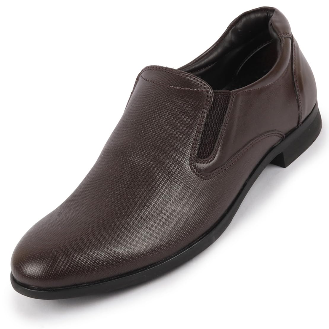FAUSTO FST KI-514 BROWN-45 Mens Brown Formal Office Textured Side Stitched Genuine Leather Slip On Shoes (11 UK) (B0C9X272D3) Amazon Price History, Amazon Price Tracker