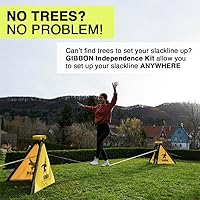 Vista 2 de GIBBON SlackFrame - Slackline A-Frame to Slackline Without Trees - Slack Line Accessory Adjustable Frame