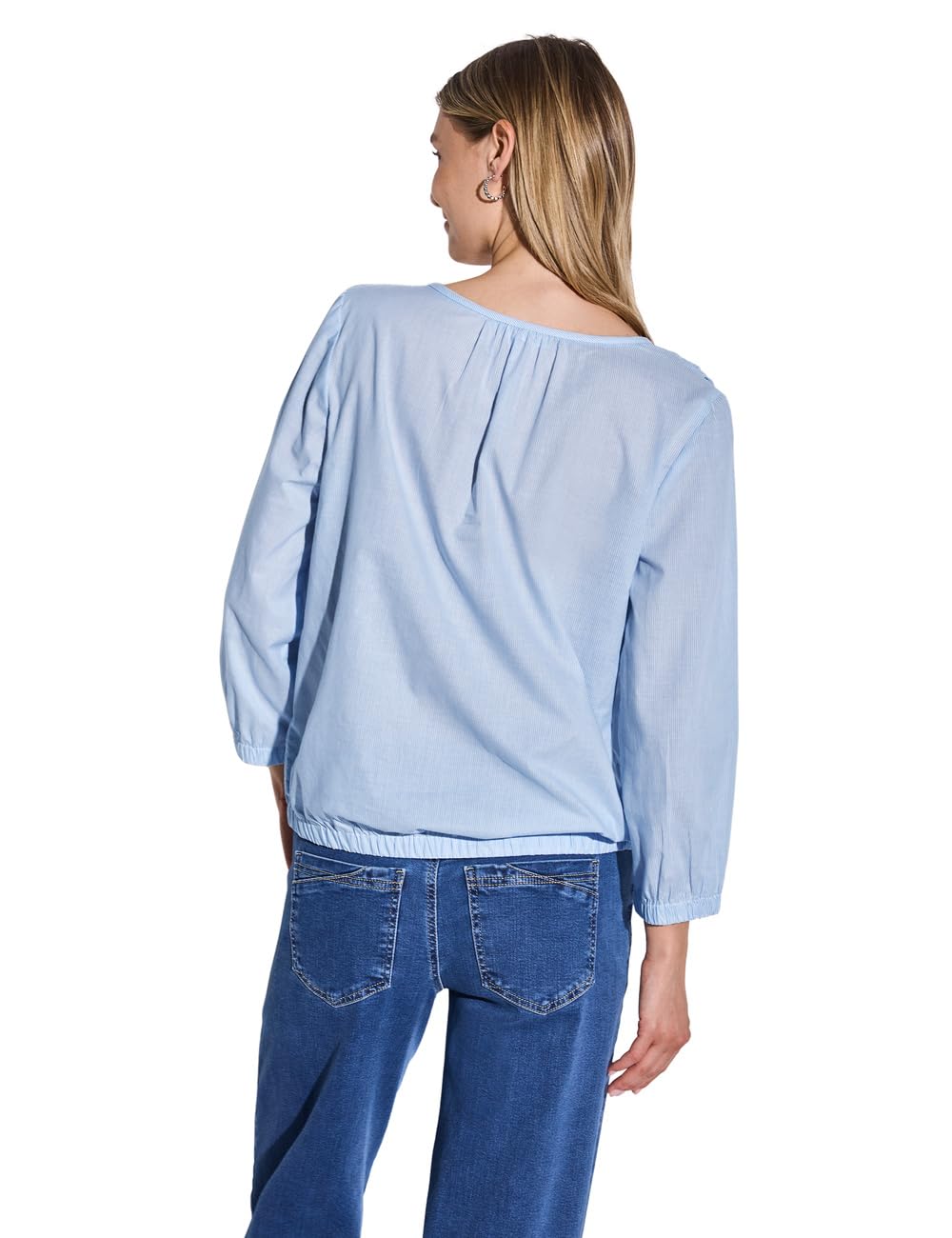STREET ONE Bluzka w paski, Smoked Blue, 38