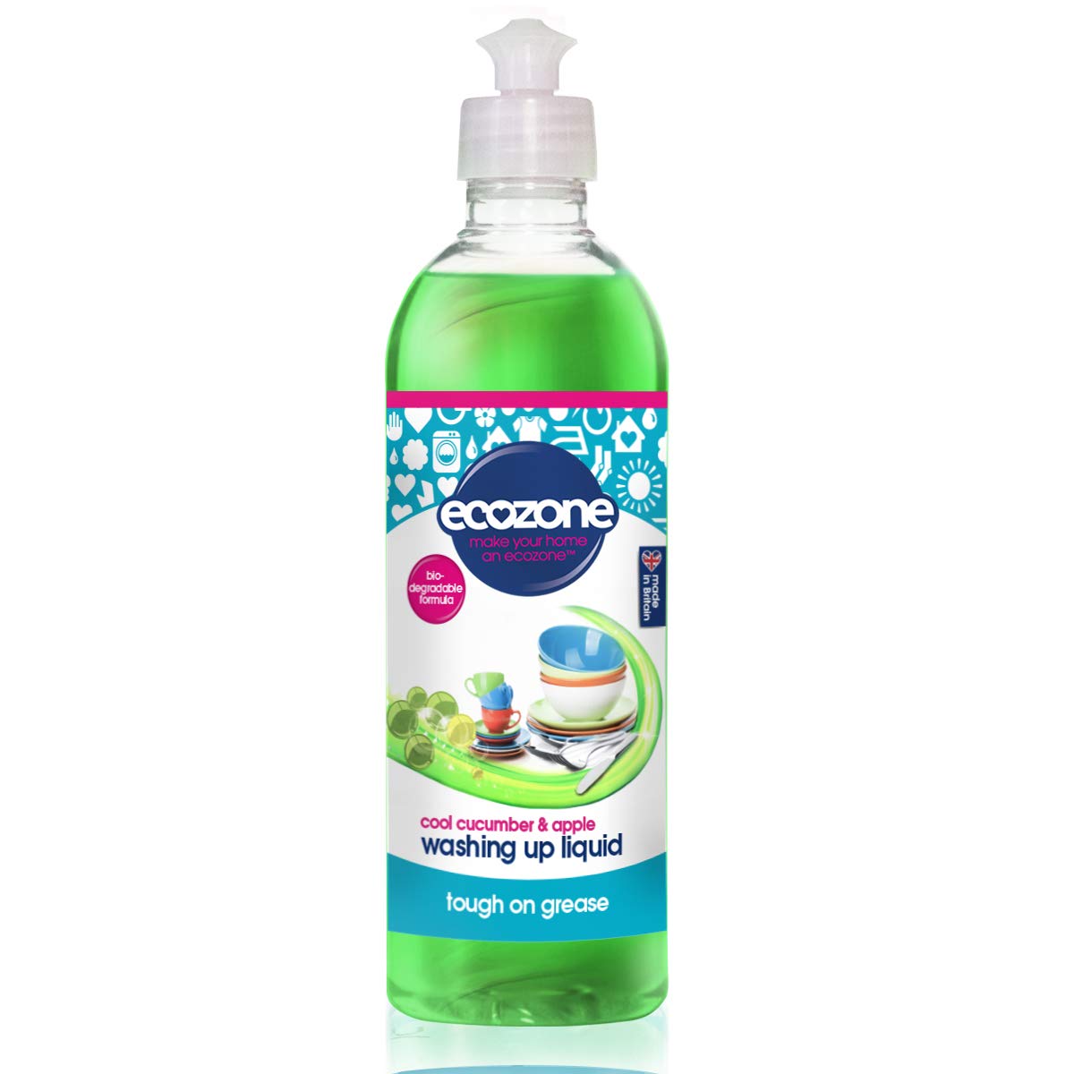 Ecozone Washing Up Liquid (Cool Cucumber & Apple) 500ml