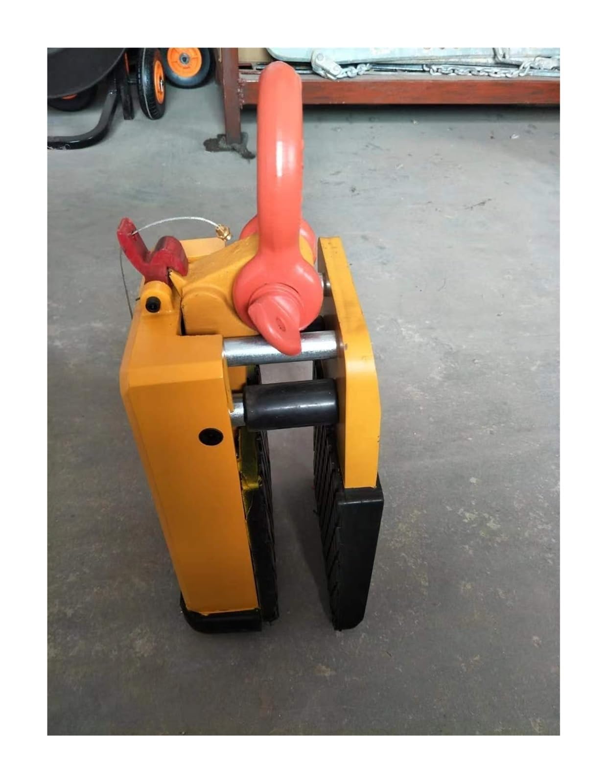 1000kg Zacisk do podnoszenia płyt kamiennych Granitowy marmurowy podnośnik płytowy z czarną gumą Do użytku DIY(20-60mm white rubber)