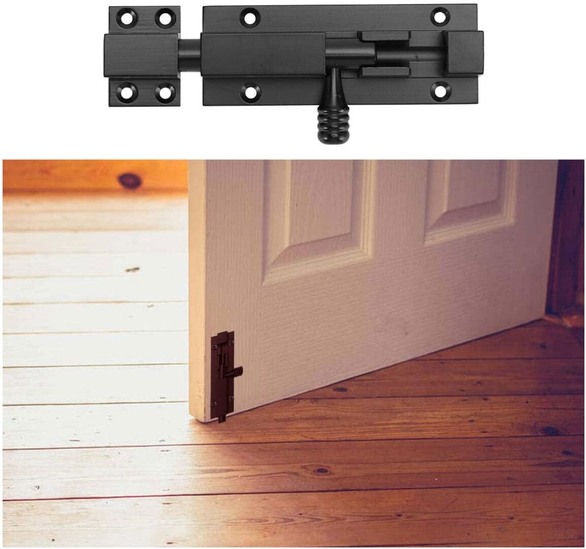 Plug Sliding Lock Bolt Door Latch Bolt Slide Lock Sliding Latch Barrel Bolt ()