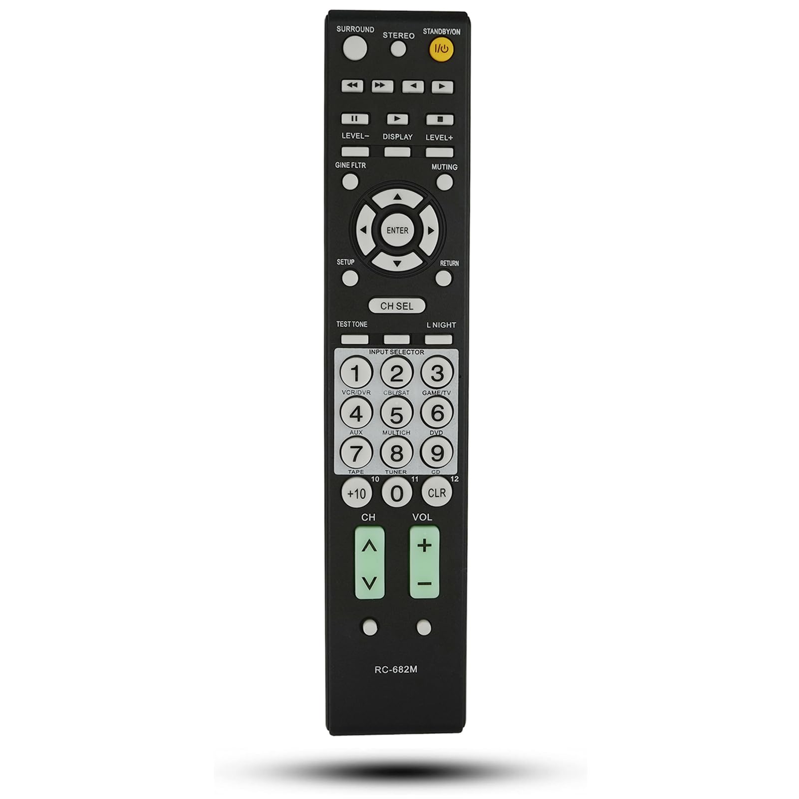 Universal Replaced Remote Control RC-682M Fit for Onkyo Audio/Video Receiver RC-608M HTR340S TX-SR505 TX-SR604 TX-SR605 HT-R340 HT-R530 HT-R540
