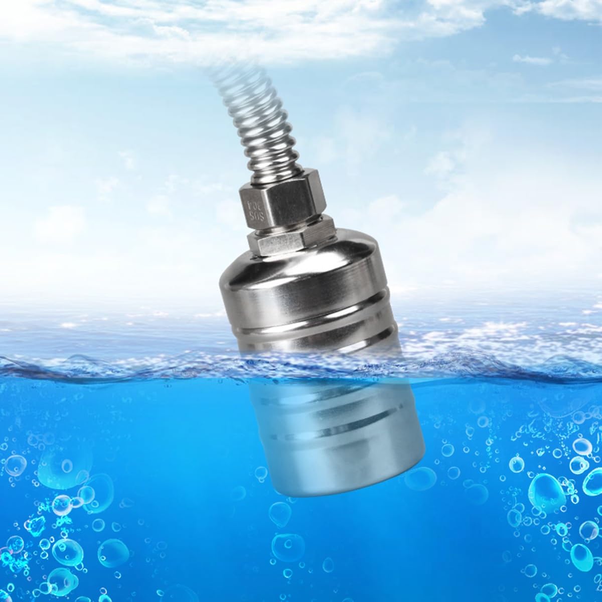 Valvola a sfera galleggiante, Kit valvola a sfera Valvola a sfera galleggiante in acciaio inossidabile 304, valvola a galleggiante for controllo del livello 'acqua completamente automatica in acciaio