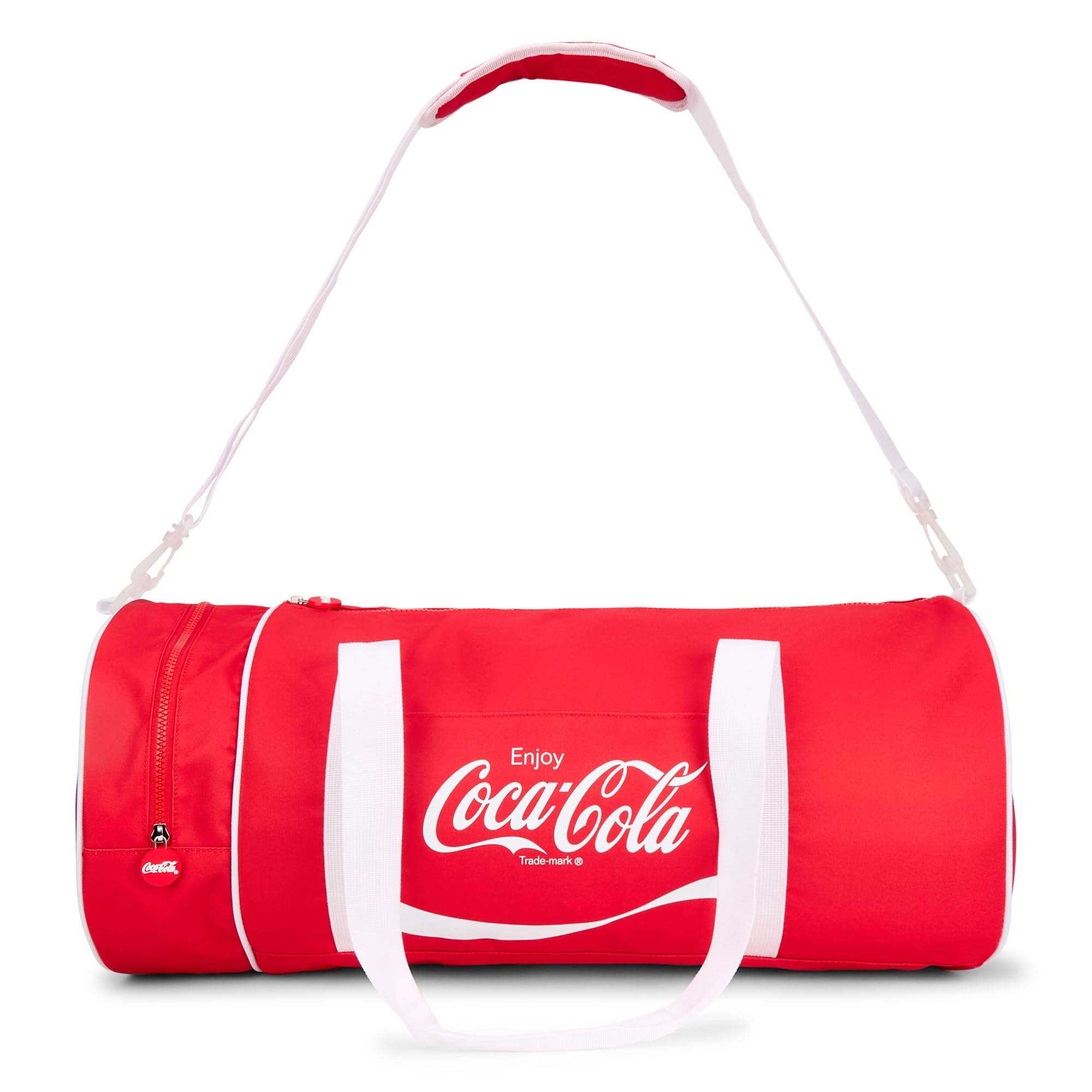 Official Coca-Cola Gym Duffle Bag for Men & Women | Classic Red Coke Fitness Holdall for Sports, Travel, Weekender Luggage