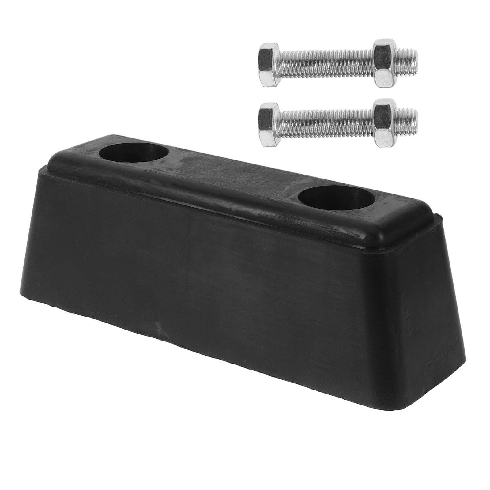 POPETPOP Butoir en Caoutchouc Noir pour Hayon de Remorque, Protection Porte Arrière et Chargement, Matériau Caoutchouc et Alliage, Set 1 Pièce Adapté aux Rampes de Remorque