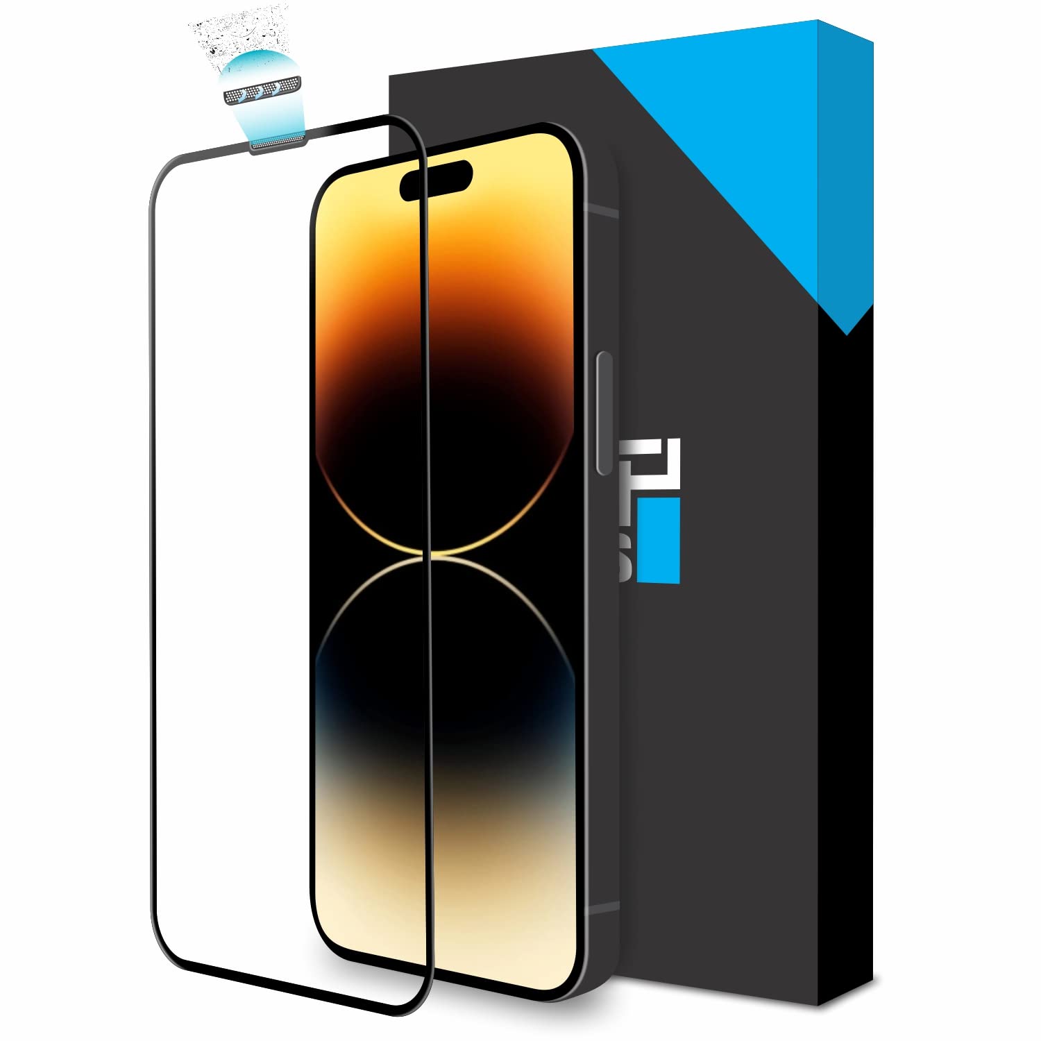 SupCares Edge To Edge Dust-Filter Tempered Glass For Iphone 11 And Iphone Xr (6.1 Inch) With Easy Self Installation Kit | Black for Smartphone (B0B1B9RT76) Amazon Price History, Amazon Price Tracker
