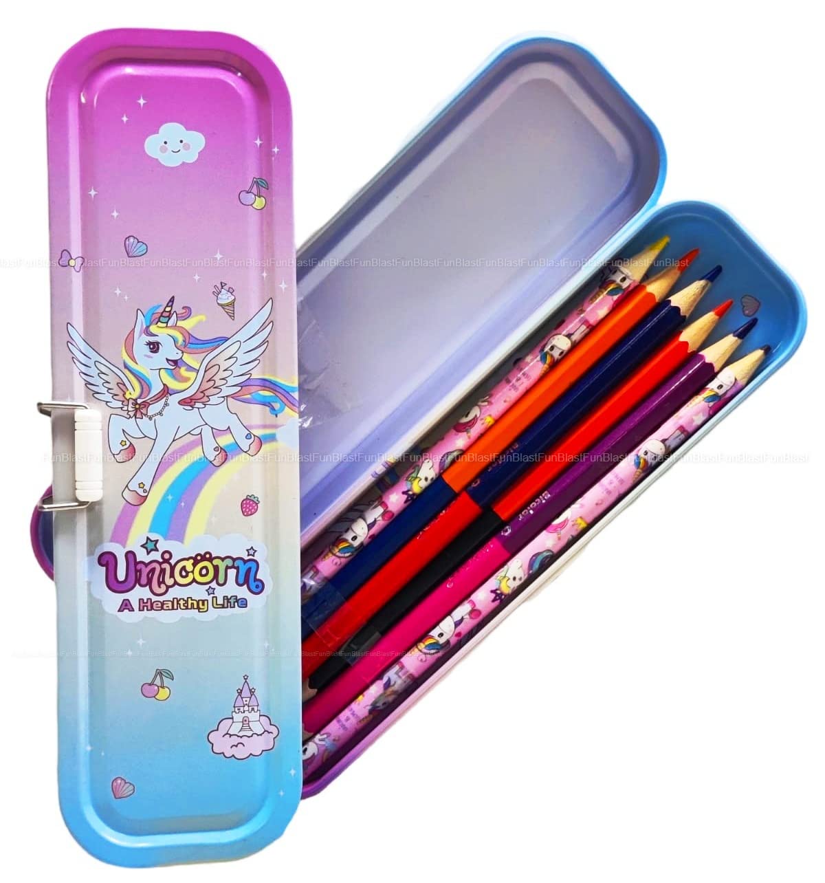 See full amazon price history chart for FunBlast Pencil Box for Kids, Double Layer Metal Pencil Case – Stationary Organizer for Kids, Geometry Box, Stylish Pencil Box, Stationery Box – Birthday Return Gift for Kids (Unicorn) FunBlast Pencil Box for Kids, Double Layer Metal Pencil Case – Stationary Organizer for Kids, Geometry Box, Stylish Pencil Box, Stationery Box – Birthday Return Gift for Kids (Unicorn) (B0B65GRS3B) Amazon Price History, Amazon Price Tracker