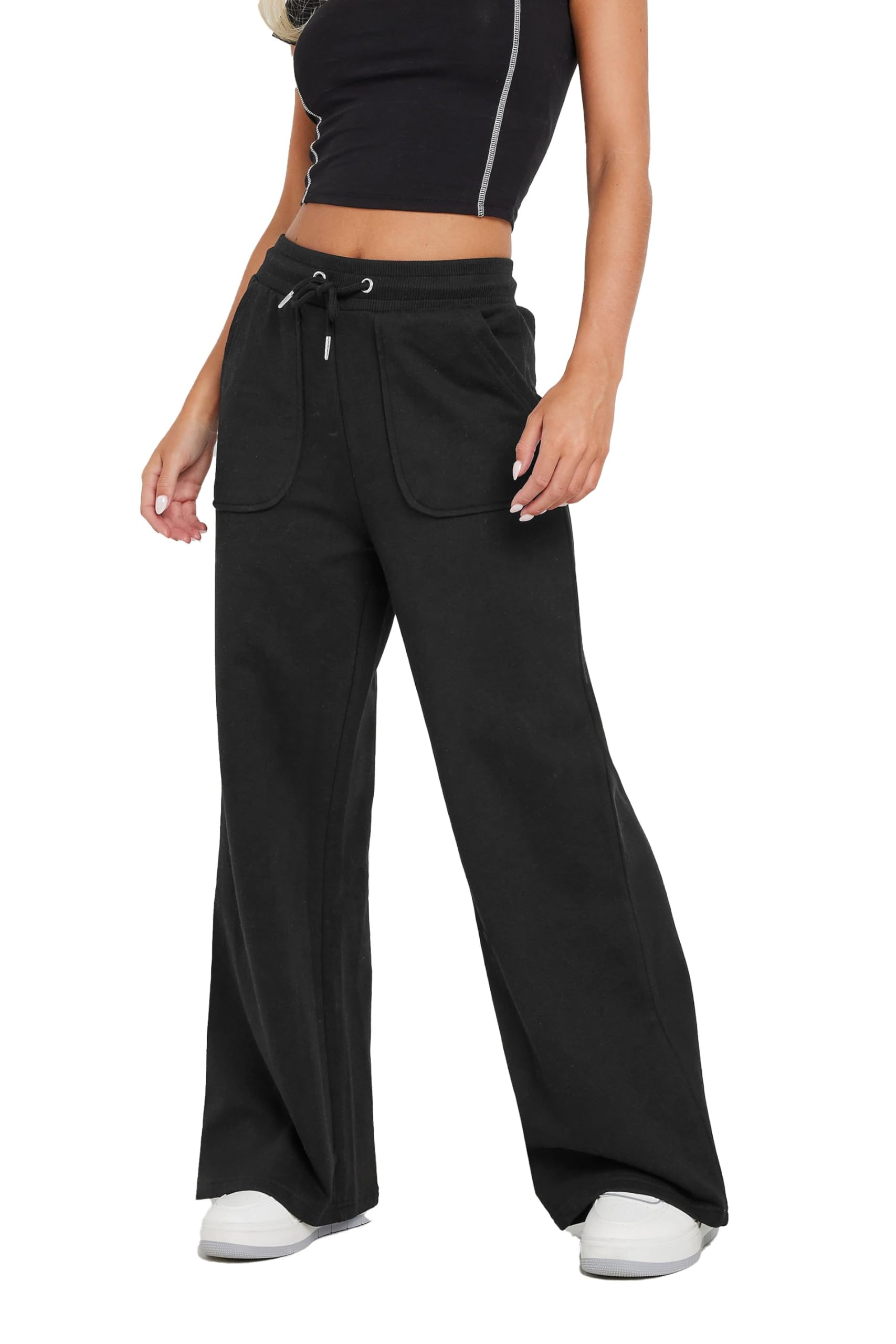 PixieGirl Women's Petite Joggers - Black - Size 14