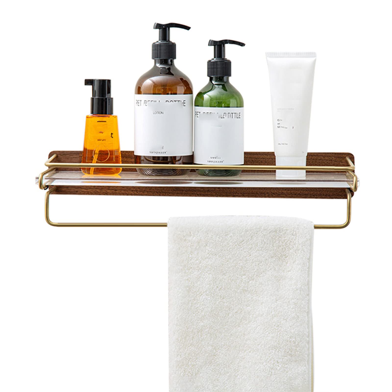 Organizador de ducha adhesivo de 40cm para evitar taladrar los azulejos