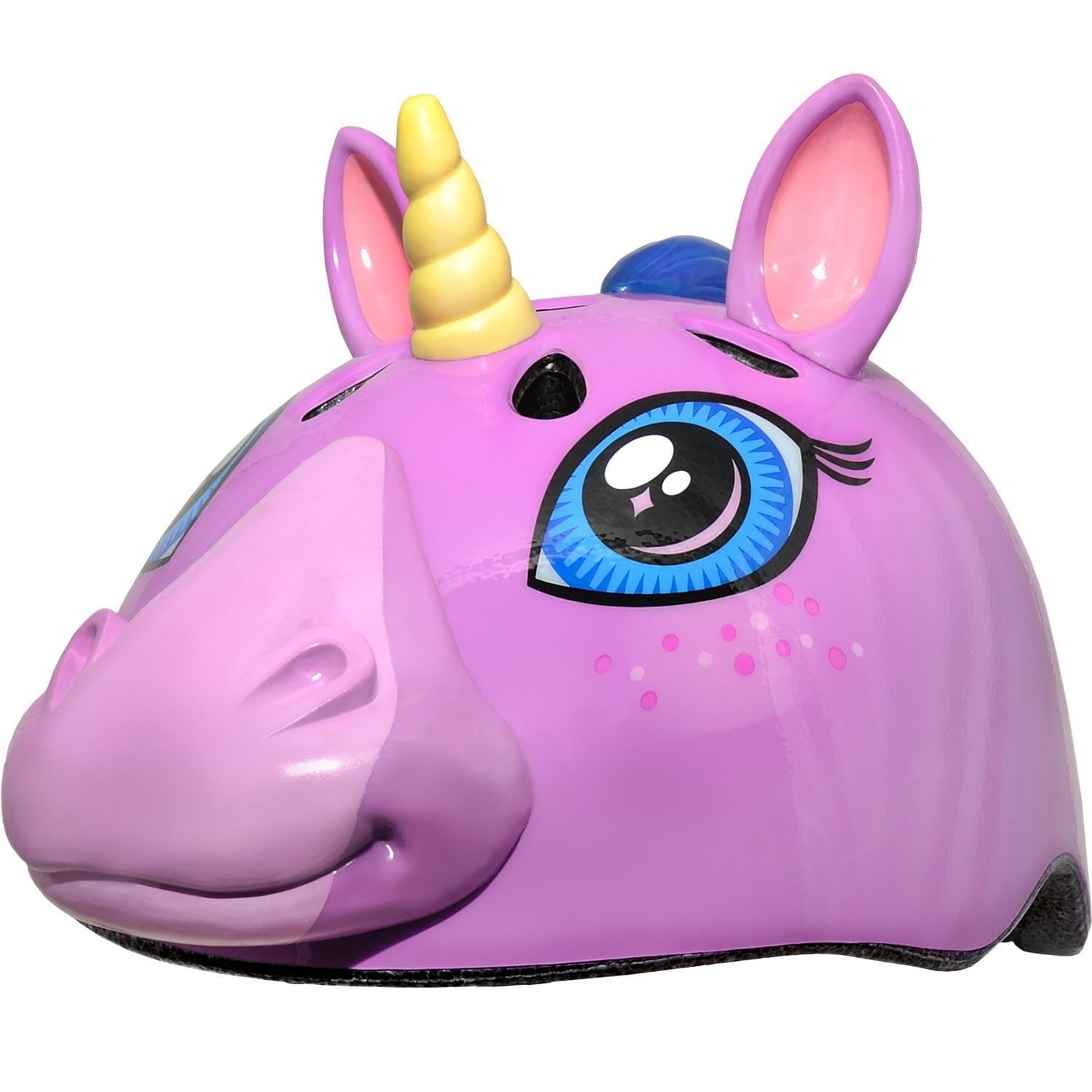 RASKULLZ Toddler Helmet - Unicorn Design - Rubber - Pink