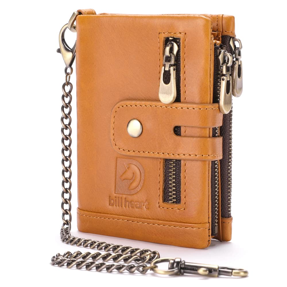 bill heart BH0002-Cartera de cadena.., Brown, moda