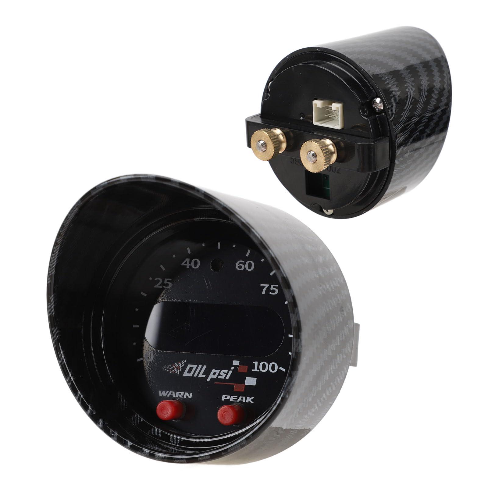 Ausla Medidor de Presión de Aceite Medidor Electrónico de Presión de, Alta Precisión 0-100 PSI, Ideal para Vehículos de Alto Rendimiento