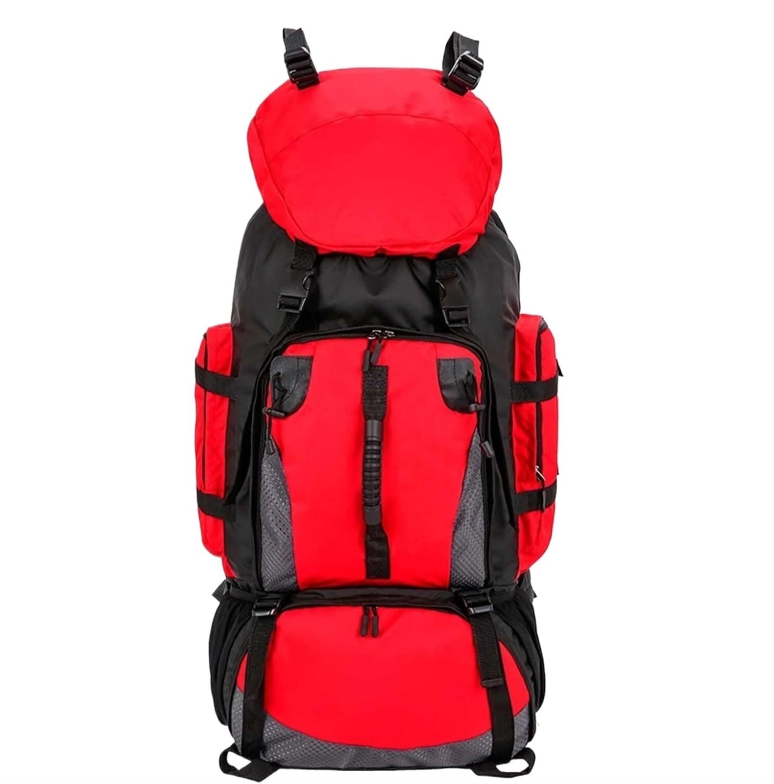 Zaino da Viaggio Sportivo Borsa da Campeggio Pieghevole per Zaino da Pesca Ultraleggero Impermeabile da 90 Litri per Alpinismo Arrampicata(Rot)