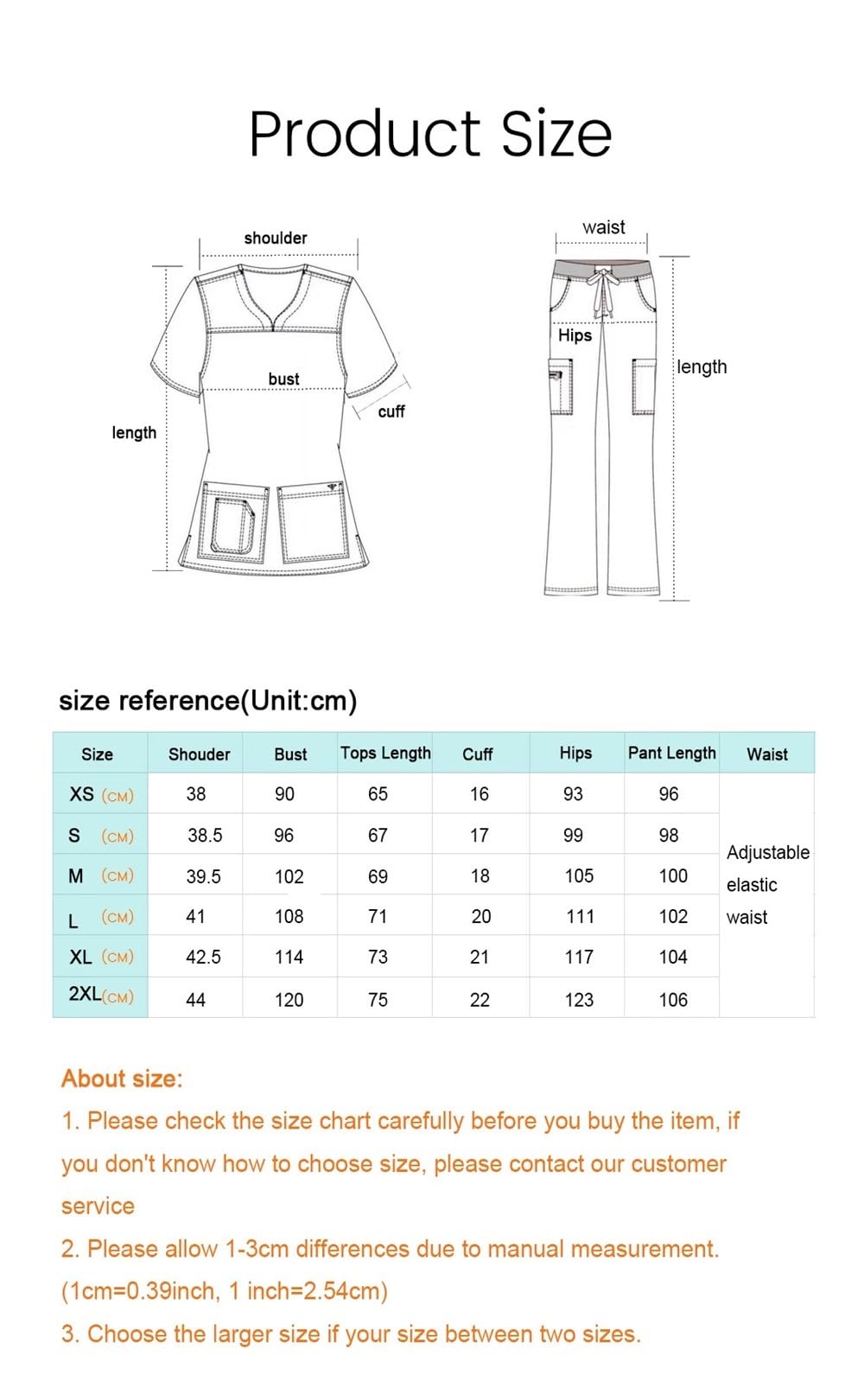 Conjuntos de Uniformes médicos elásticos y Ajustados, quirófano, Enfermera for Mujer, Traje Color sólido para Enfermera