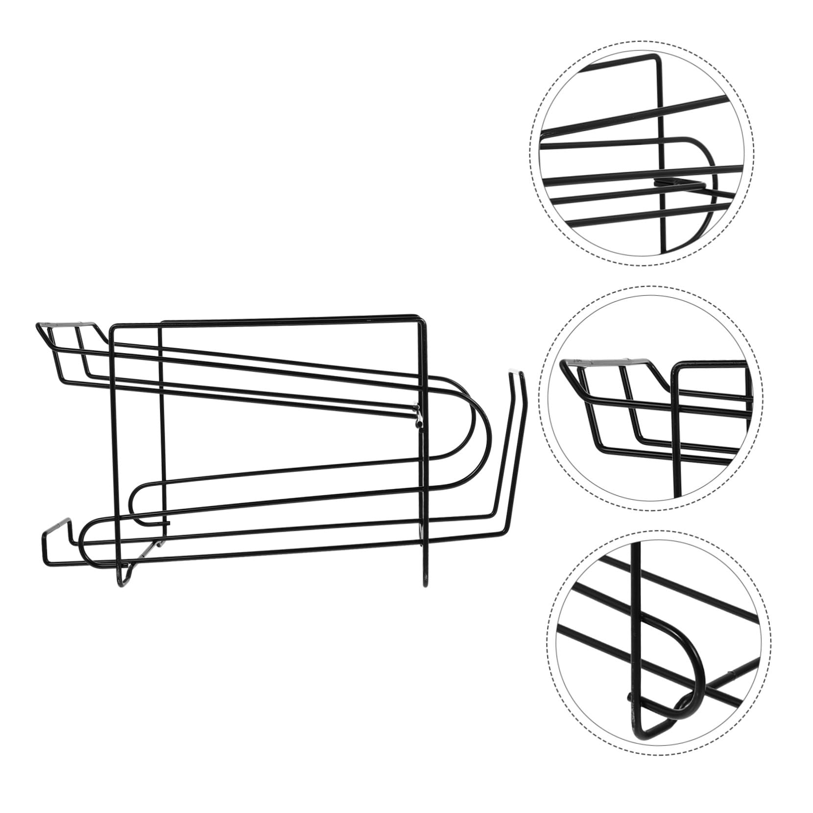 Estante Organizador para Refrigerador de Cerveza, Doble Capa, Hierro Negro | Deslizamiento Automático, Ahorra Espacio, para Latas y Cocina, Uso en Armarios y Nevera