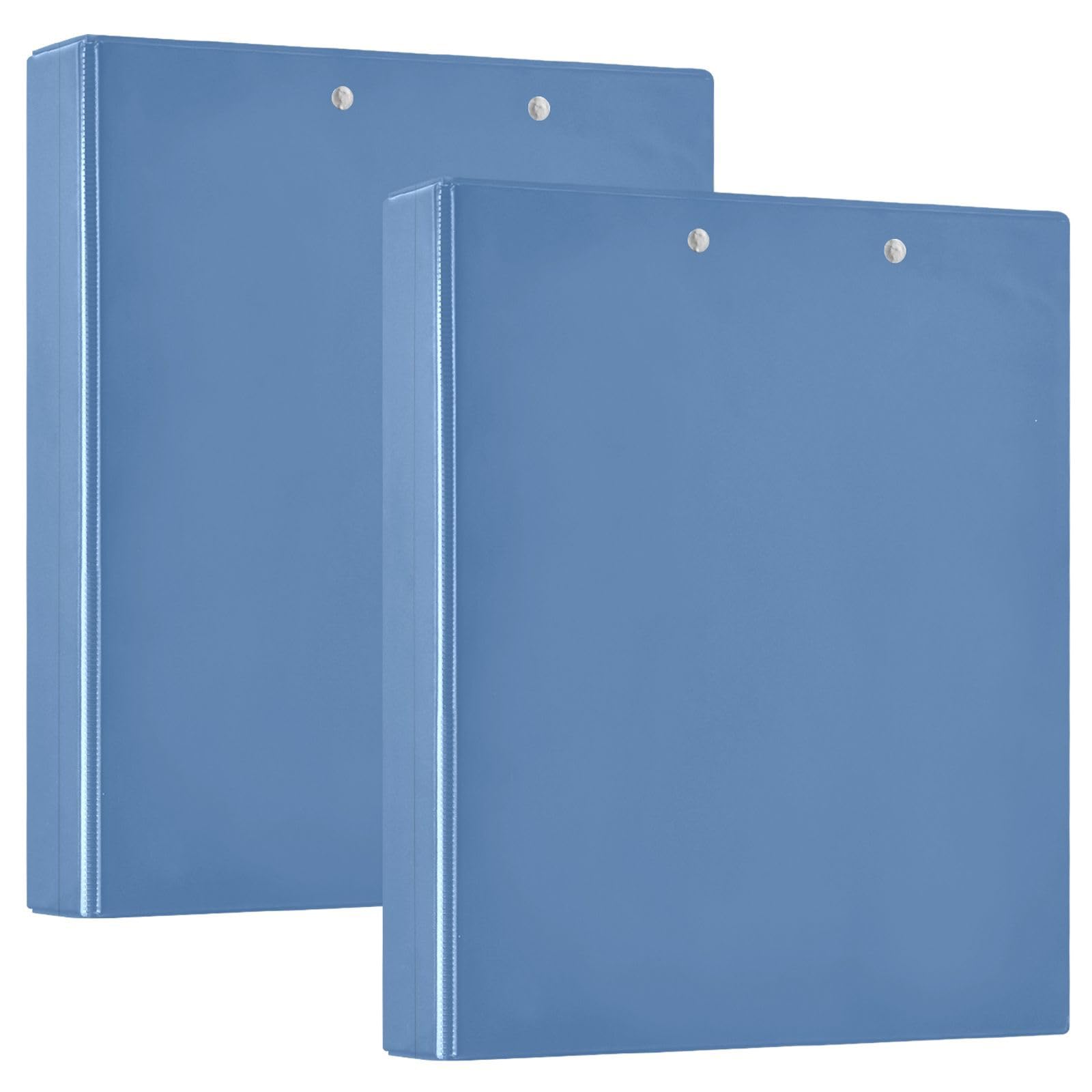 Raccoglitore a 3 anelli stampato, raccoglitore ad anelli a D con tasche, raccoglitore decorativo per scuola, università o ufficio, blu elegante, taglia unica ex2