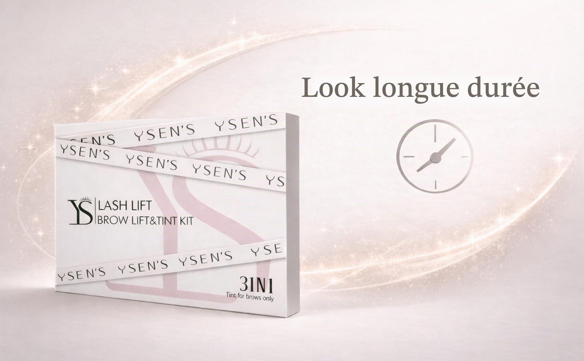 YSEN’S Kit Rehaussement de Cils, Brow Lift Kit Sourcil, 10 Utilisations | Kit rehaussement de cils avec 20 sachets, 4 paires de coussinets et accessoires, jusqu’à 10 utilisations.