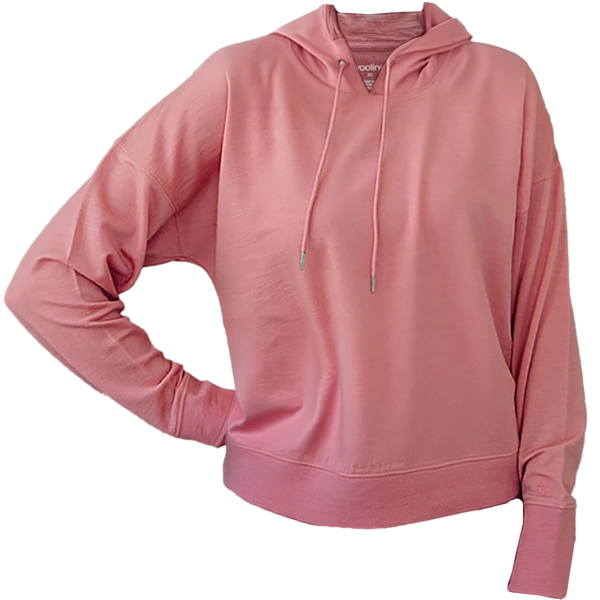 Woolino Merino Wool Hoodies for Women, Year Round Women's Pullover Hooded Sweatshirt for Hiking, Running, Traveling