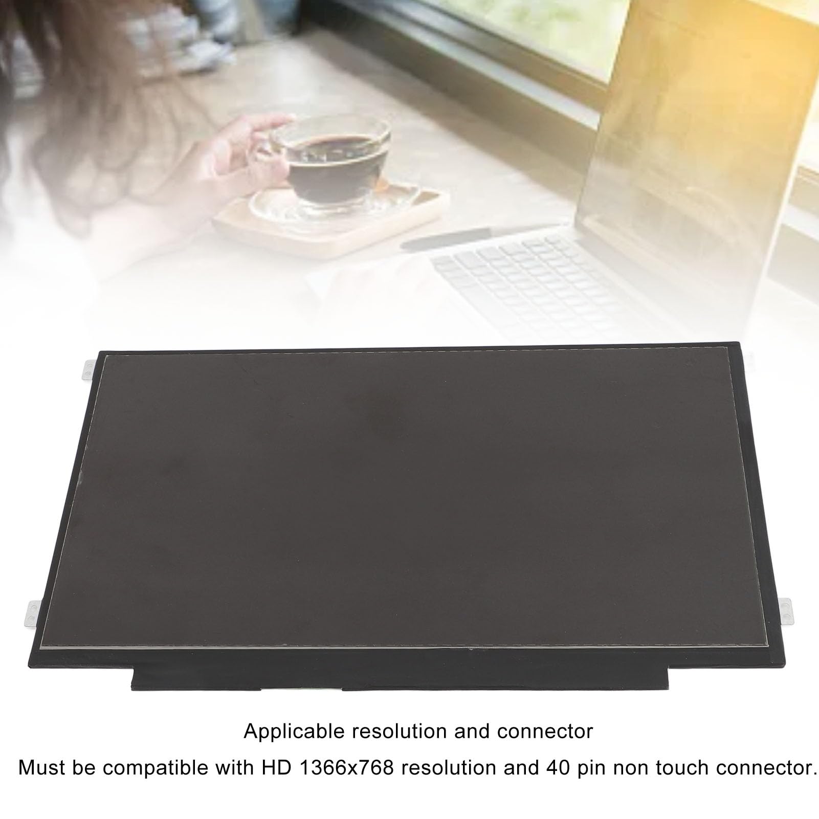 Ensemble de Remplacement D'écran D'affichage LCD LED, NT116WHM-N11, 11,6 Pouces 1366x768 WXGA HD 40 Broches pour Ordinateur Portable/écran/écran/Application LCD, testé Avant