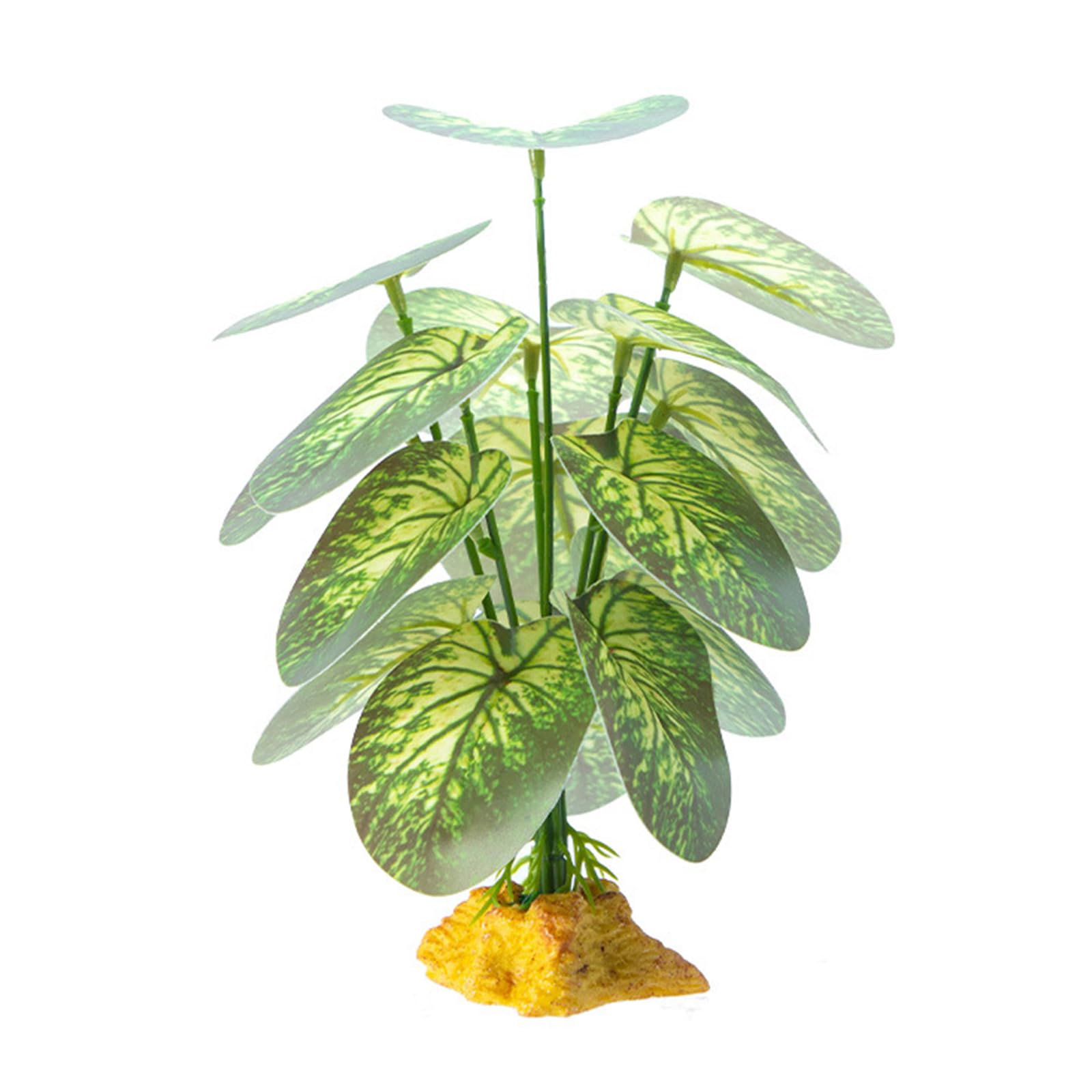YIBOZI Reptiles Plant Hide Grass Flexible Leaves Terrarium Jungle Habita for Lizards Snake Decorative False Plant