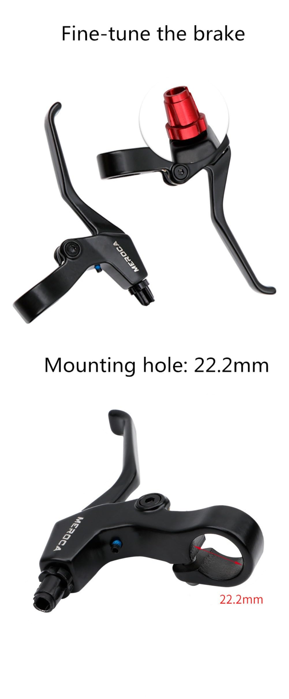 Paire De Leviers De Frein Vélo Course - Alliage Aluminium - Antidérapant - Drop Bar