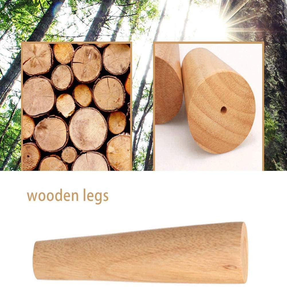 CHEWYNP Patas de Madera para Muebles, Patas de Repuesto para sofá, con Placas de Montaje para Patas y Protectores de Fieltro para sofá, gabinete, sofá, Mesa de Centro, Banco, Silla, Juego