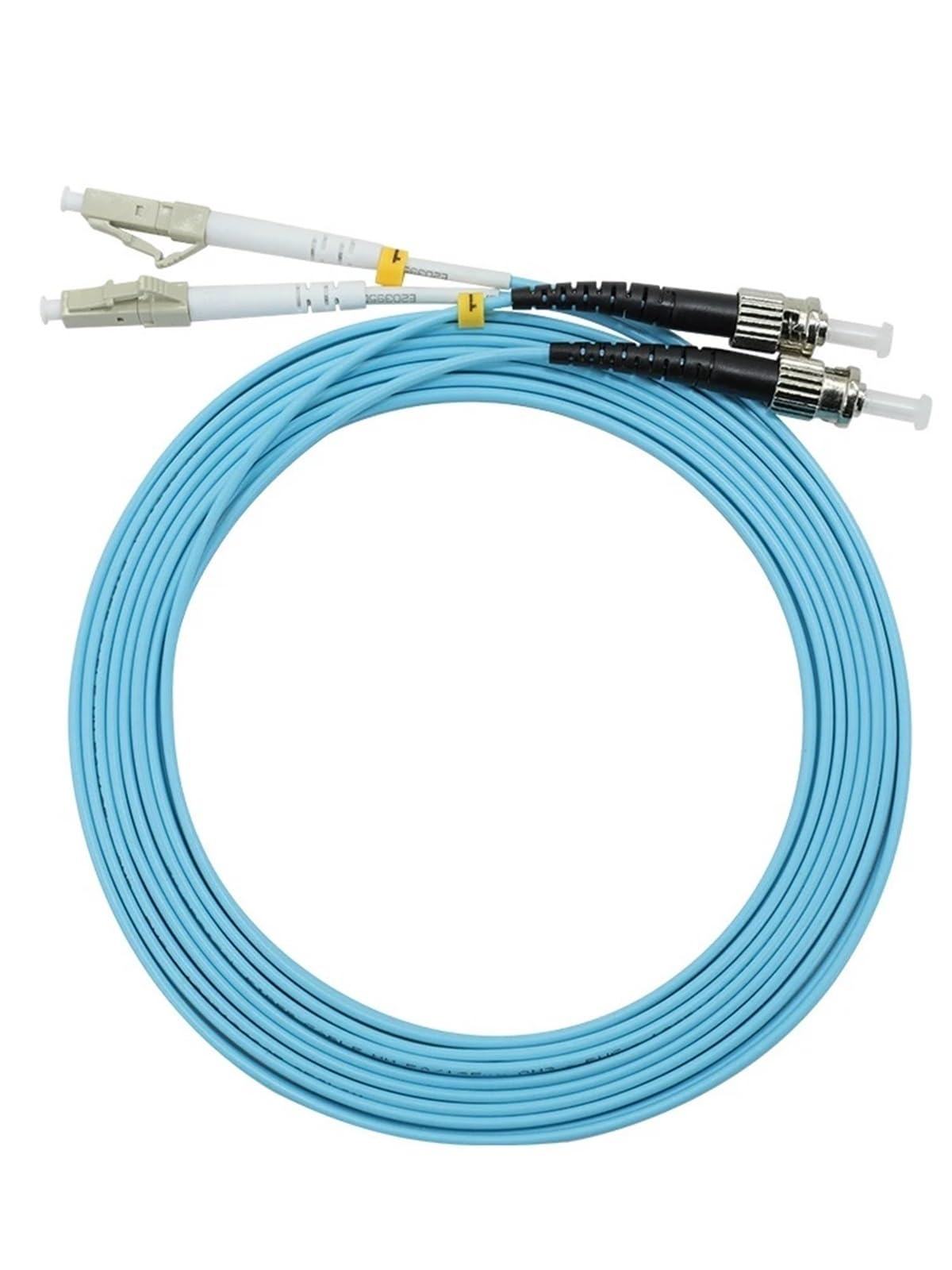 OM4 Câble de raccordement à fibre optique 1-100 m Double Câble 0,2 m 0,5 m LC SC FC ST Câble de raccordement à fibre optique (50 m 1 pièce, LC-LC sans clip)