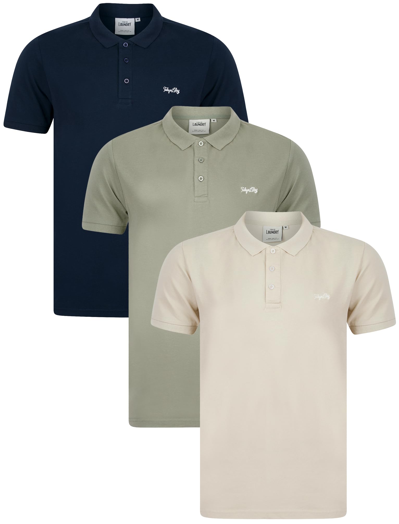 Tokyo Laundry Men's Polo Shirt - L - Navy - Cotton