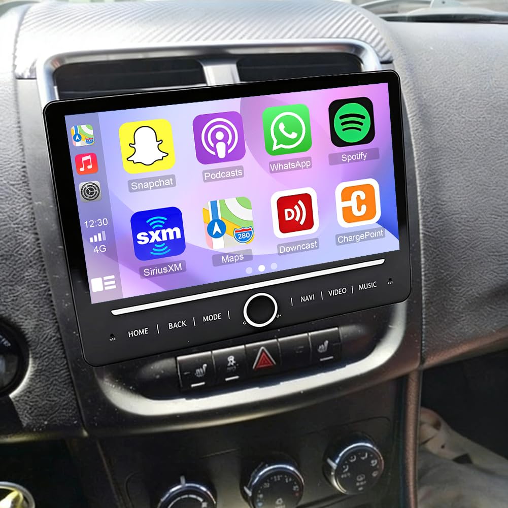 4+64G Double Din Car Radio Stereo for Dodge Avenger 2008 2009 2010 2011 2012 2013 2014 10IN Touch Screen Car Stereo Android 14 with Wireless &amp; Wired Carplay Android Auto GPS/SWC/Backup Camera+MIC