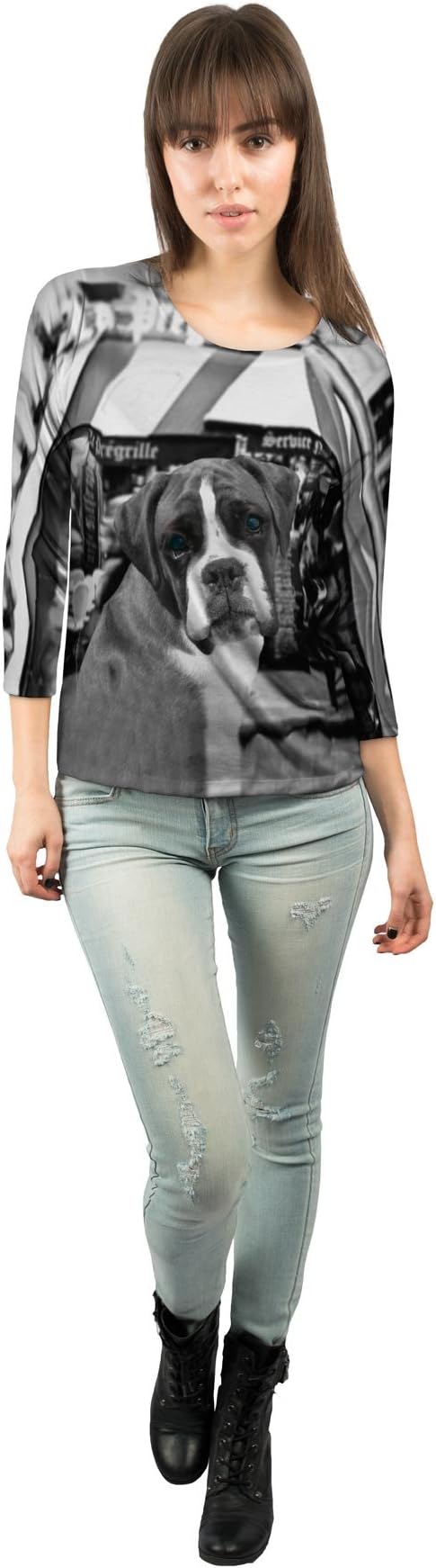 Yizzam- Paris Boxer -New Ladies Womens 3/4 Sleeve