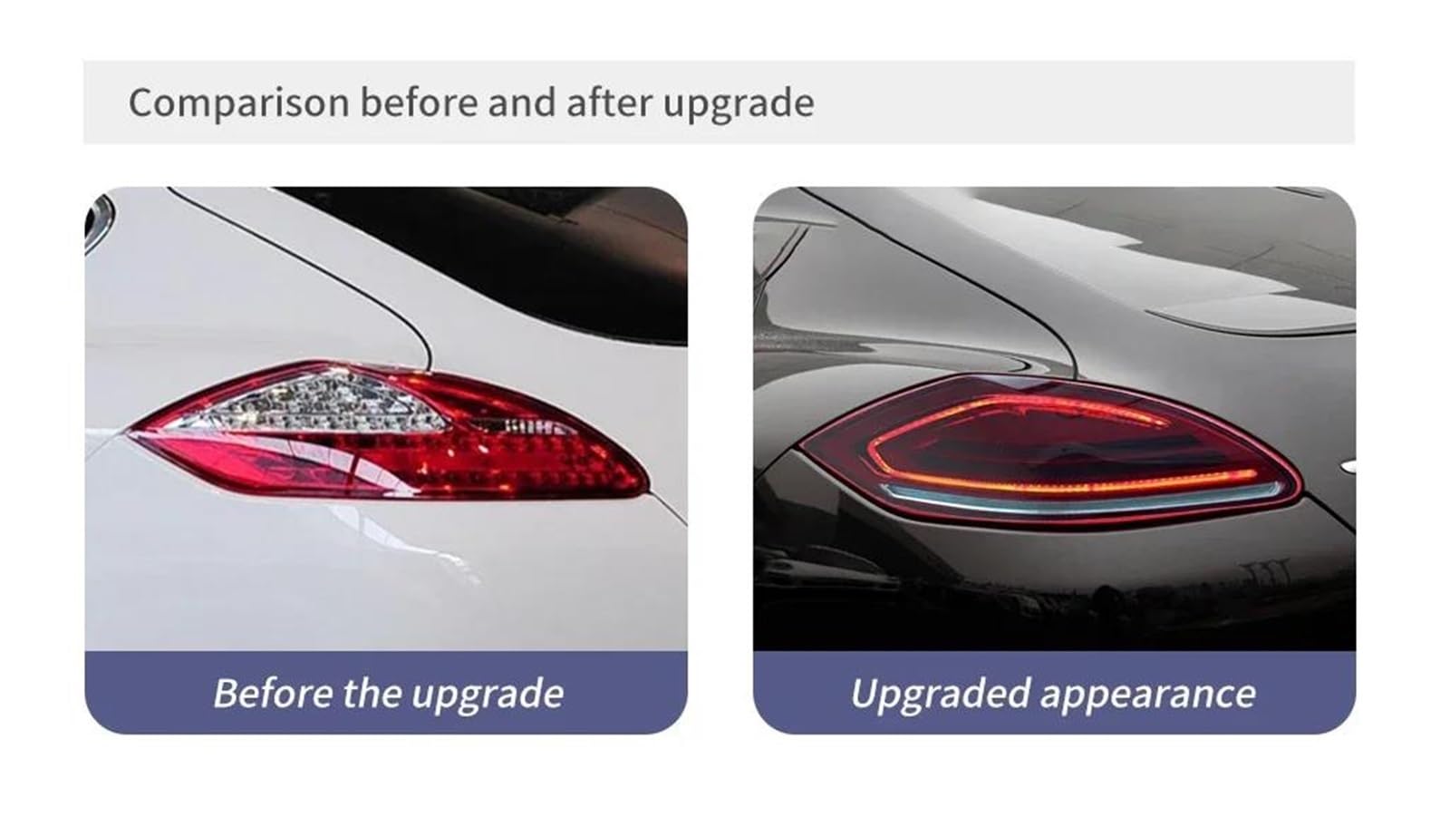 Fari Posteriori Per Porsche Per Panamera 970.1 2010-2013 Fanali Posteriori Per Auto Modificati Indicatori Di Direzione Luci Sostituisci Alogene (B,2014-2016)