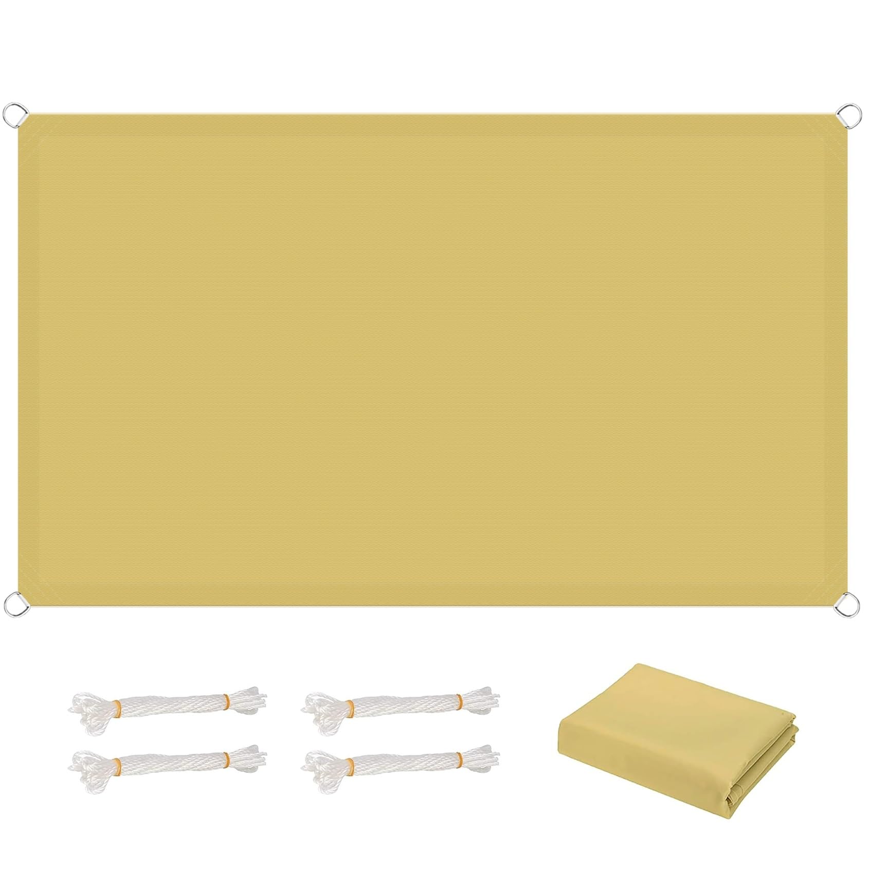 Voile d'ombrage imperméable tissu PES anti UV et coupe-vent pour terrasse