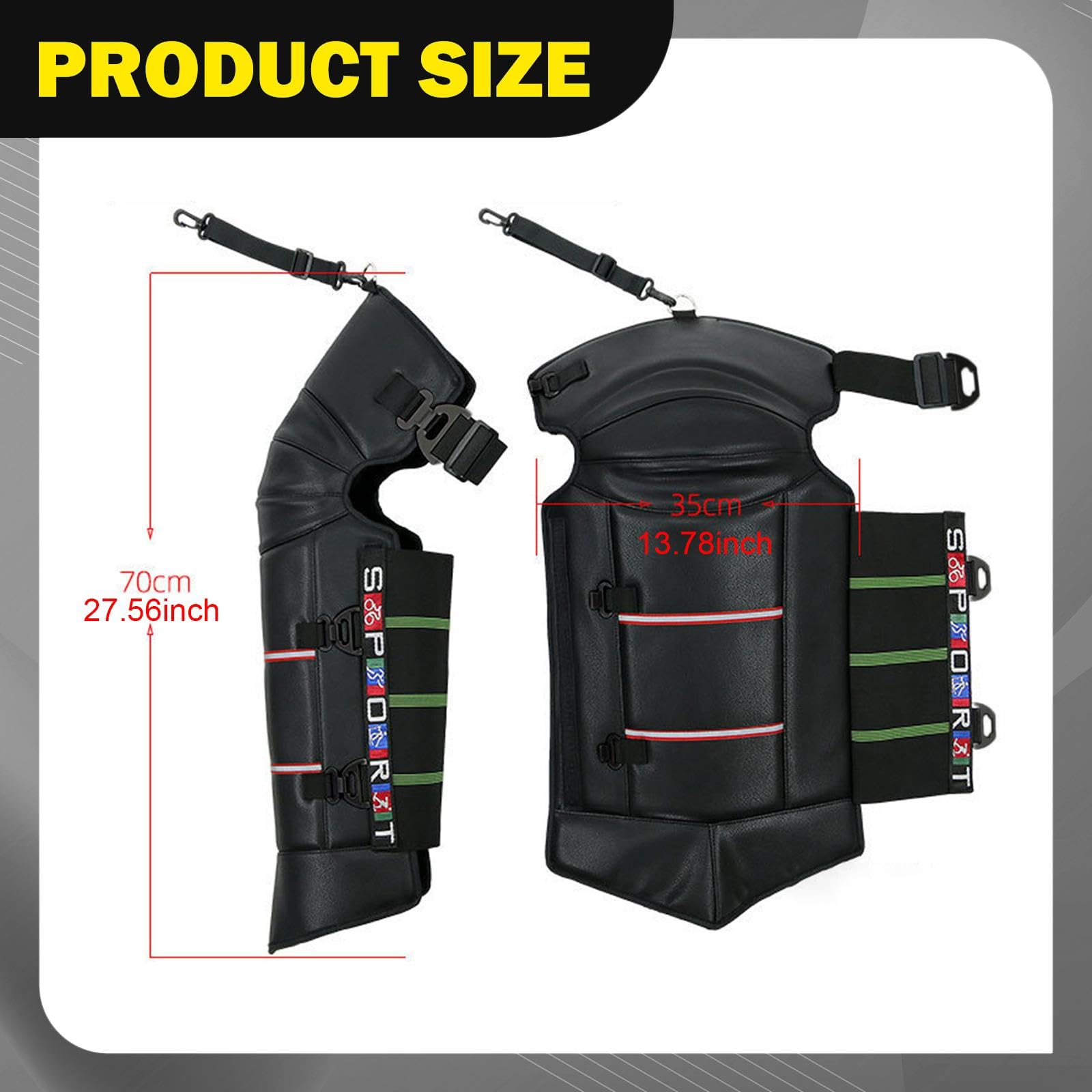 Genouillères Multifonctionnelles et Ergonomiques pour Le Cyclisme, l'escalade et Le Snowboard, Boucle PP