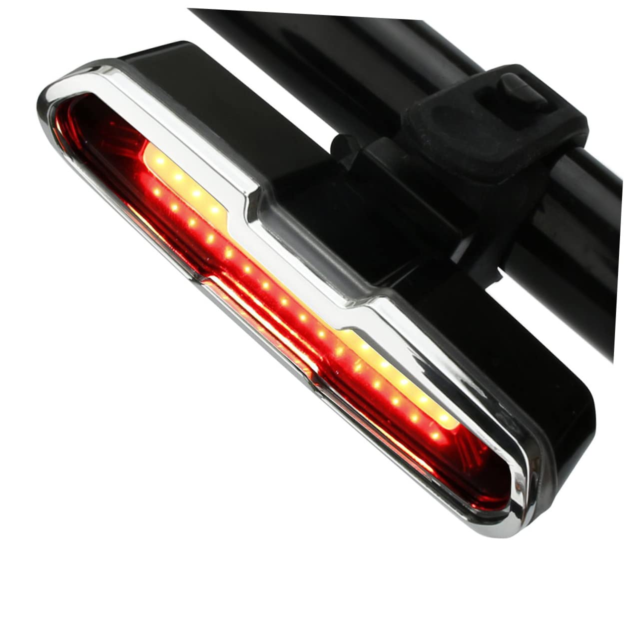 Balacoo Ultra Bright LED Tail Light Rechargeable Warning Light with Red and Blue Flashing Modes for Cycling Safety Versatile Mounting Options for Enhanced Visibility