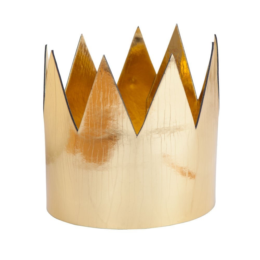 Wicked Costumes Unisex King Queen Gold Crown Metallic Shiney