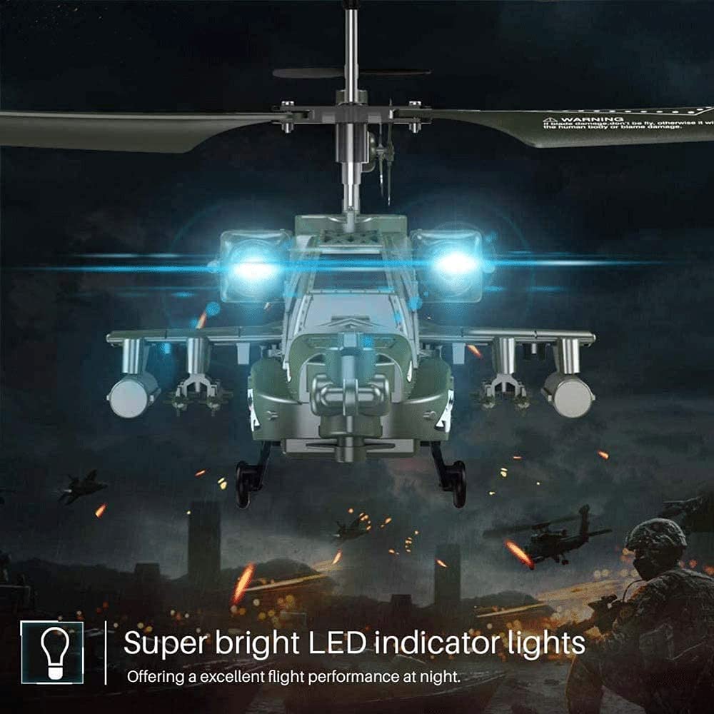 Aereo RC Elicottero RC Militare Imitato, Caccia RC, Drone Giocattolo Aereo RC a 3,5 Canali, Stabilizzatore Giroscopico, Regalo di Natale ad Alta E Bassa velocità per Bambini