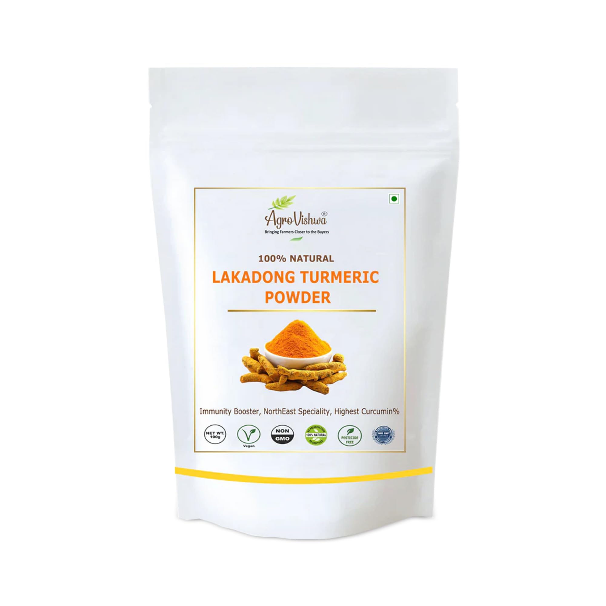 Natural Lakadong Turmeric Powder (100g)