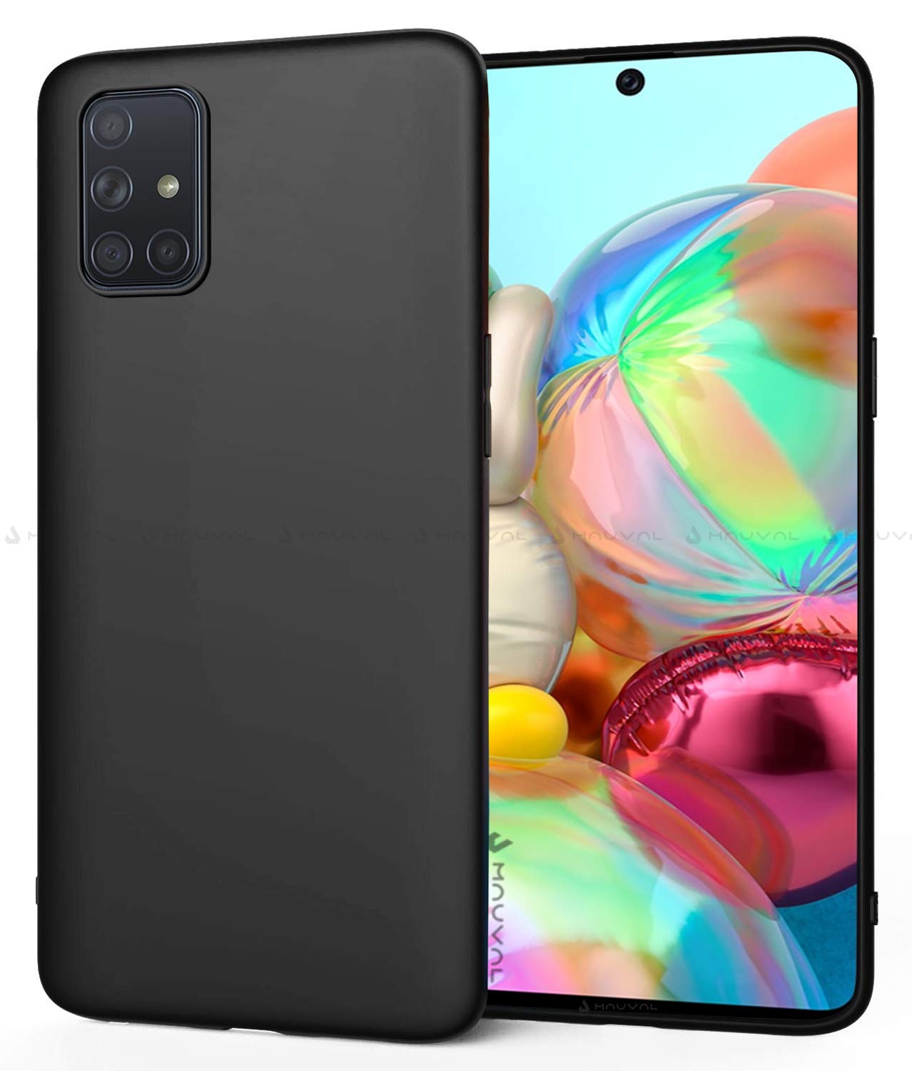 Mauval Samsung Galaxy A71 Back Cover Shock Proof Slim Matte Flexible Mobile Cover for Samsung Galaxy A71 - Matte Black (B08FCS73S1) Amazon Price History, Amazon Price Tracker