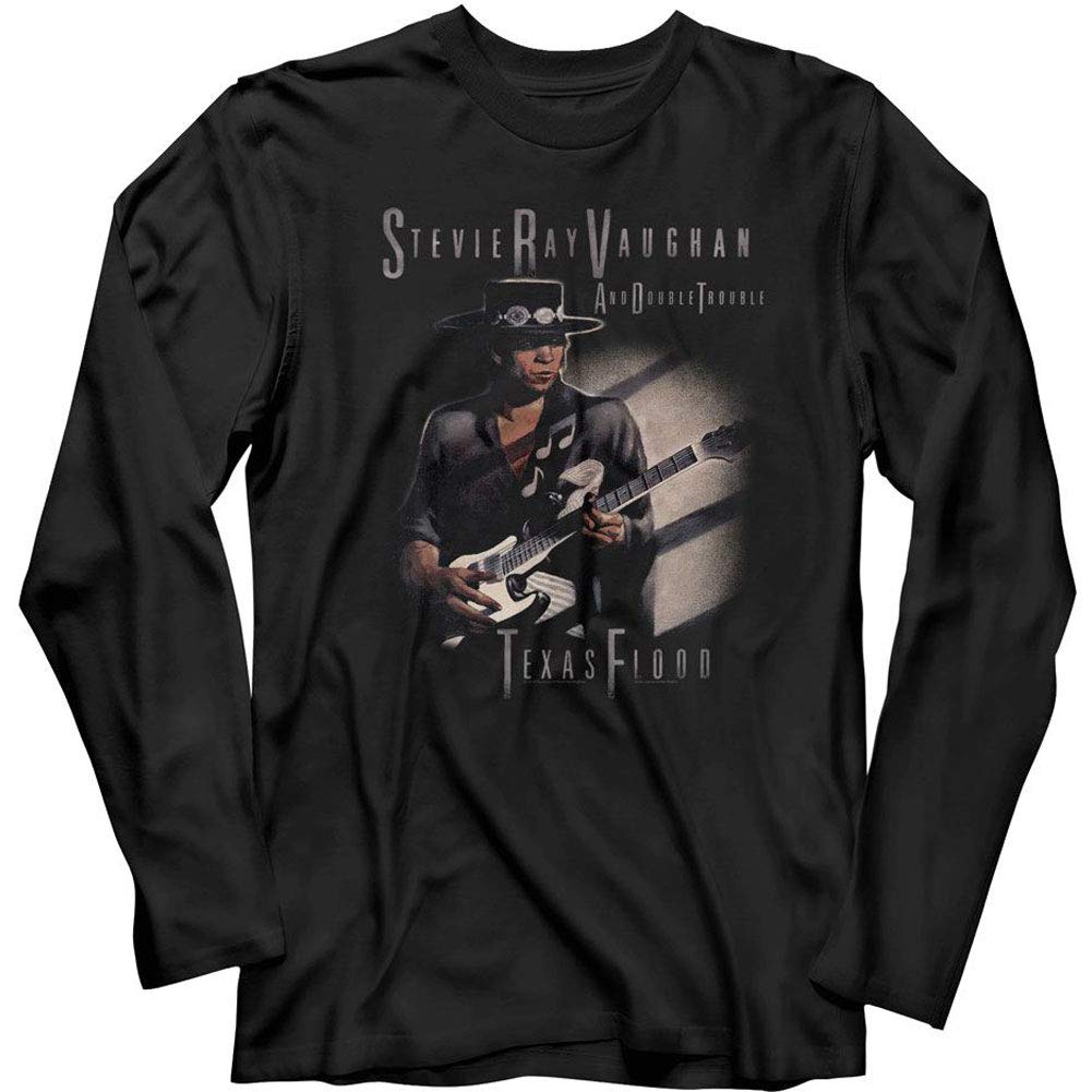 American ClassicsStevie Ray Vaughan Musician Texas Flood Too Adult Long Sleeve T-Shirt Tee