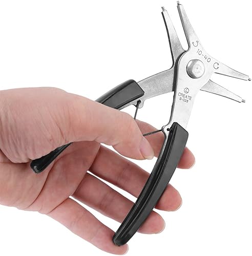 Miniatura 6 de 1 alicates de anillo de presión Propósito Alicates Circlip Herramienta de Reensamblaje para Anillo de Presión Interno y Externo